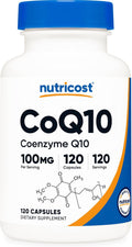 CoQ10 (Coenzyme Q10), 100mg, 120 Vegetarian Capsules - High Absorption, Non-GMO