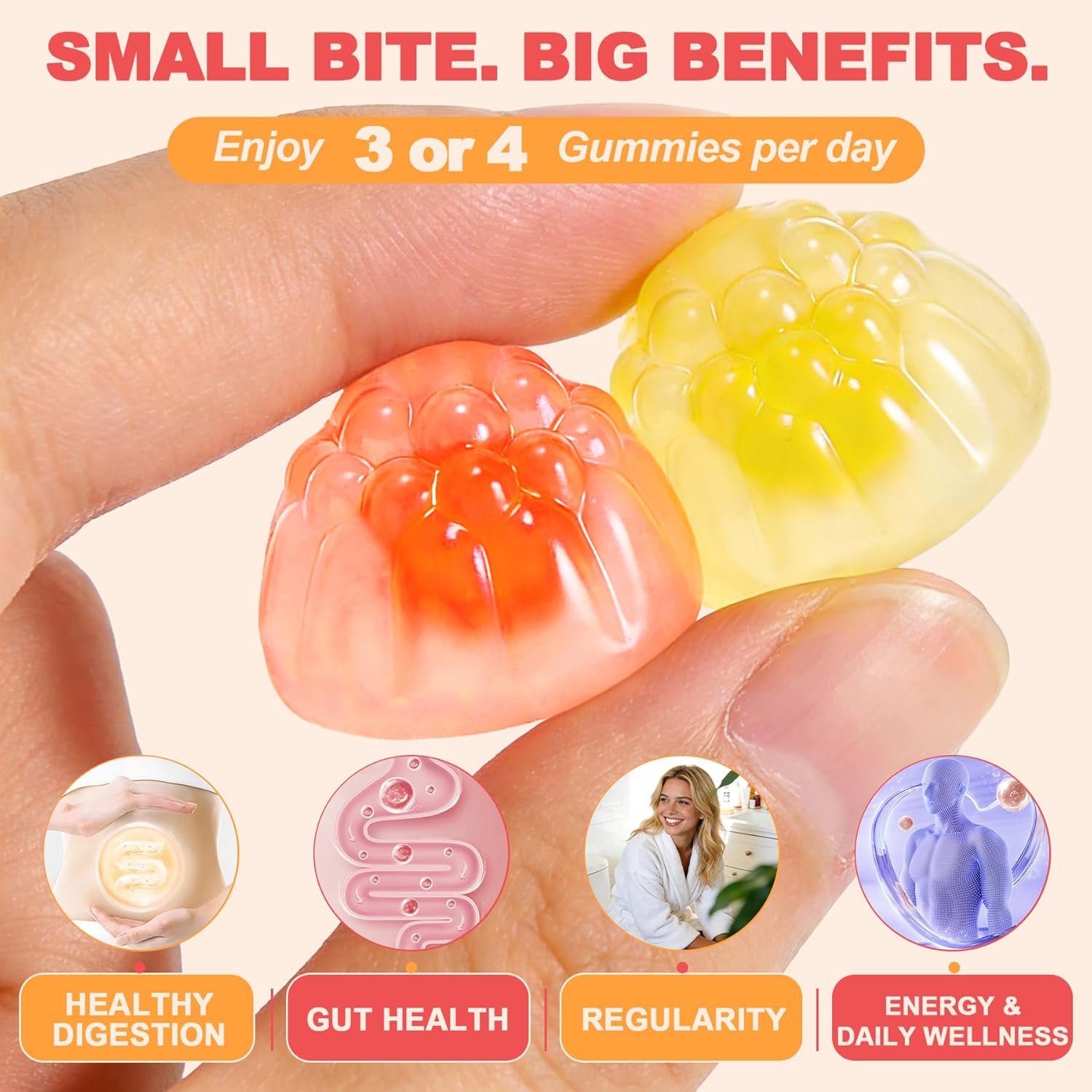 10g Fiber Gummies, Sugar Free, 120 Count