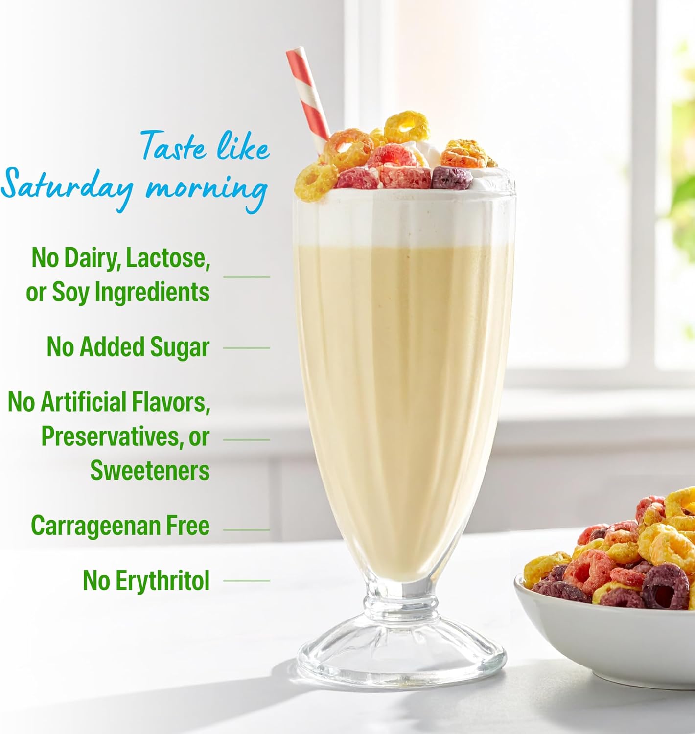Organic Protein Powder, 21g Plant Protein, No Lactose Ingredients, No Added Sugar
