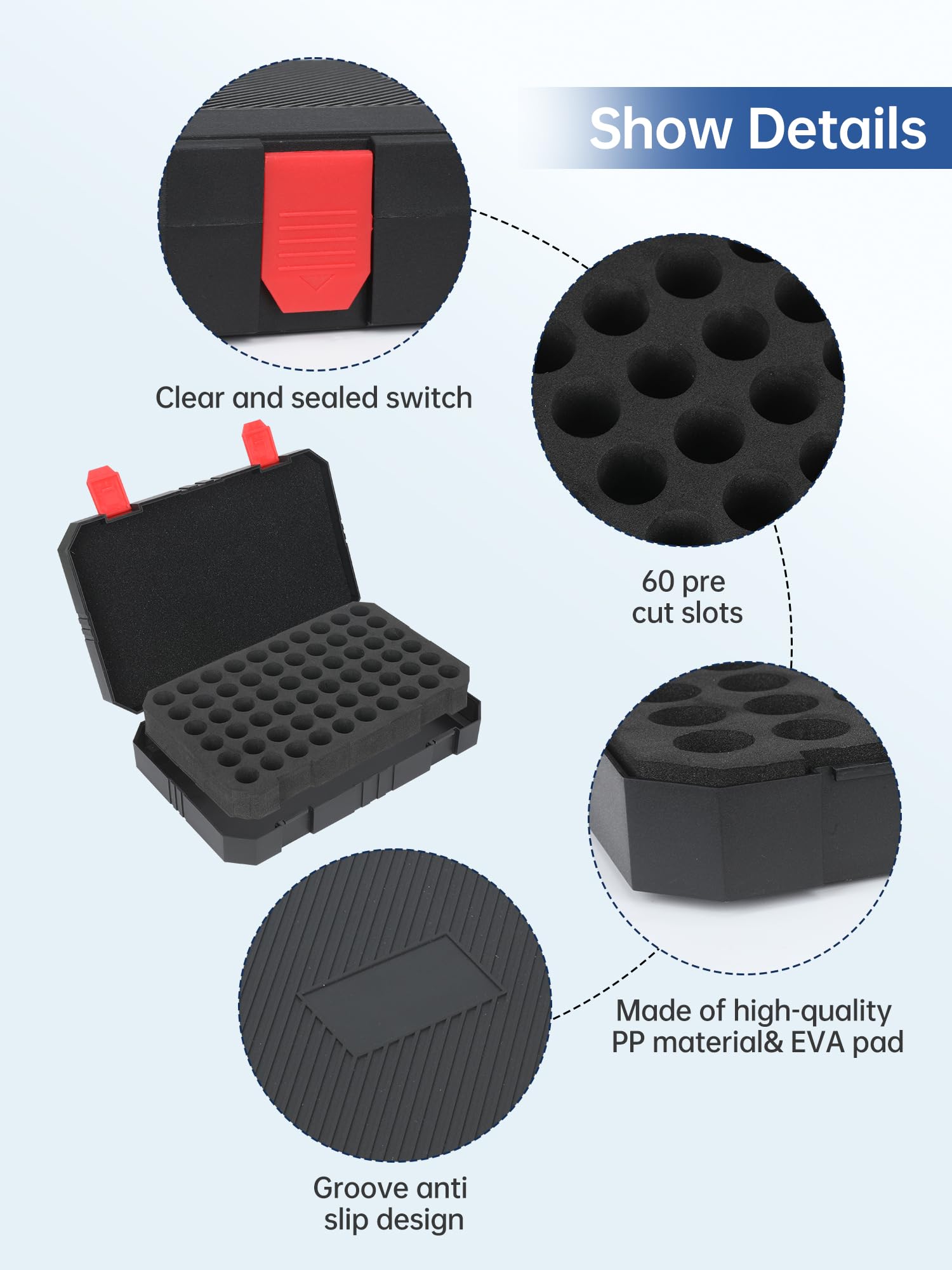 Peptide Case -15 or 60 slots