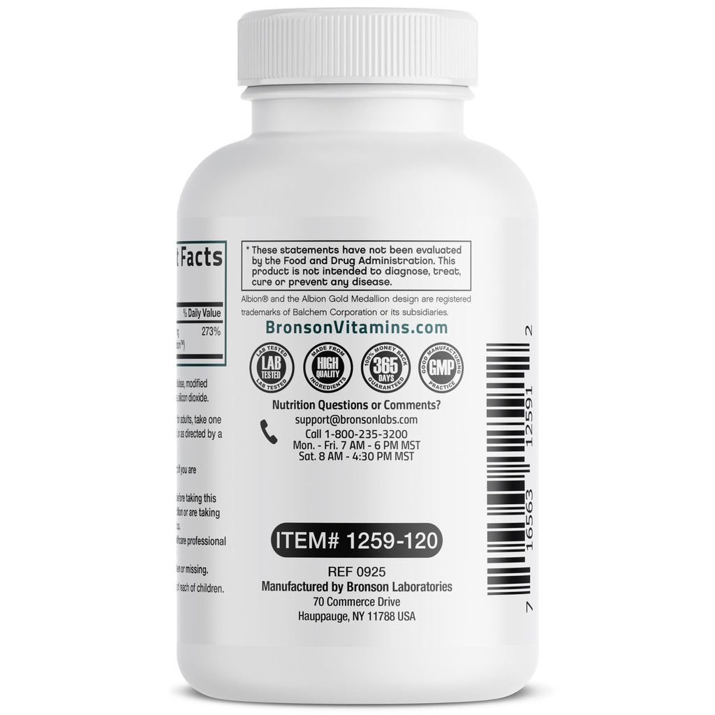 Zinc Glycinate 30mg, 240 Vegetarian Capsules