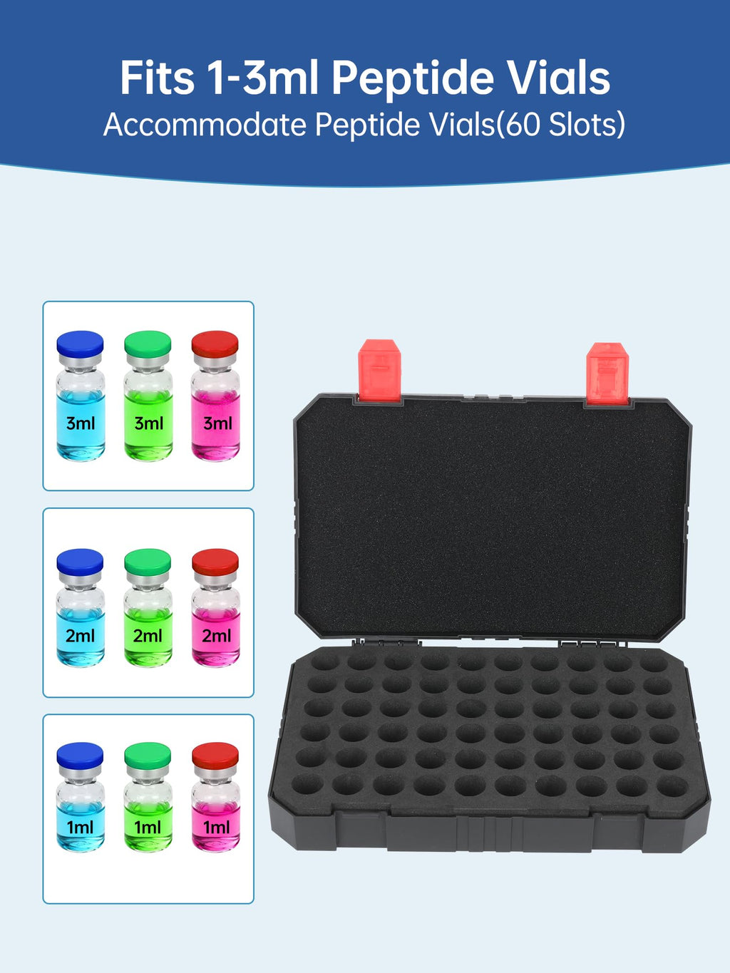 Peptide Case -15 or 60 slots