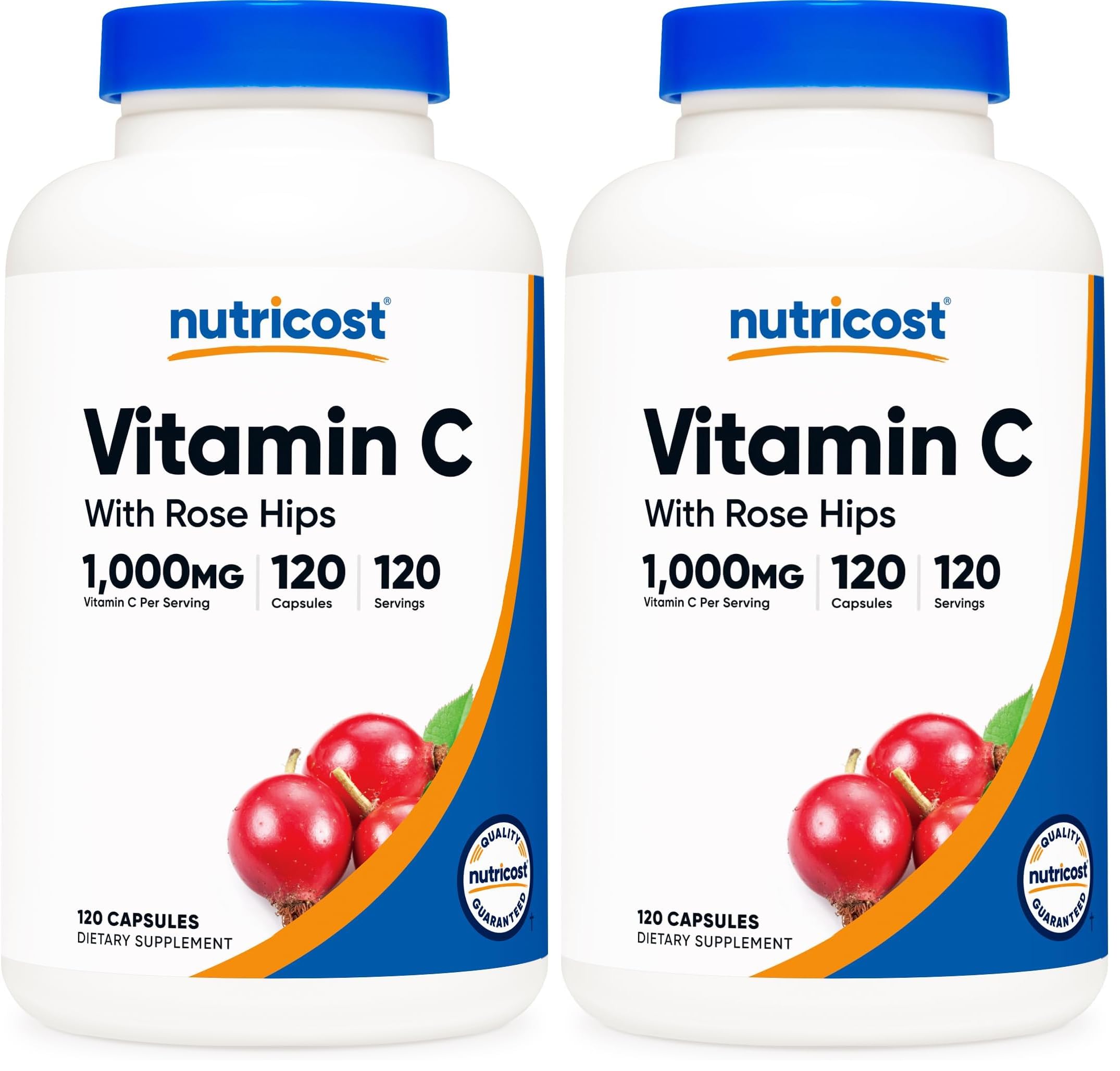 Vitamin C 1000mg, 120-240 count, Premium, Non-GMO, Gluten Free Supplement