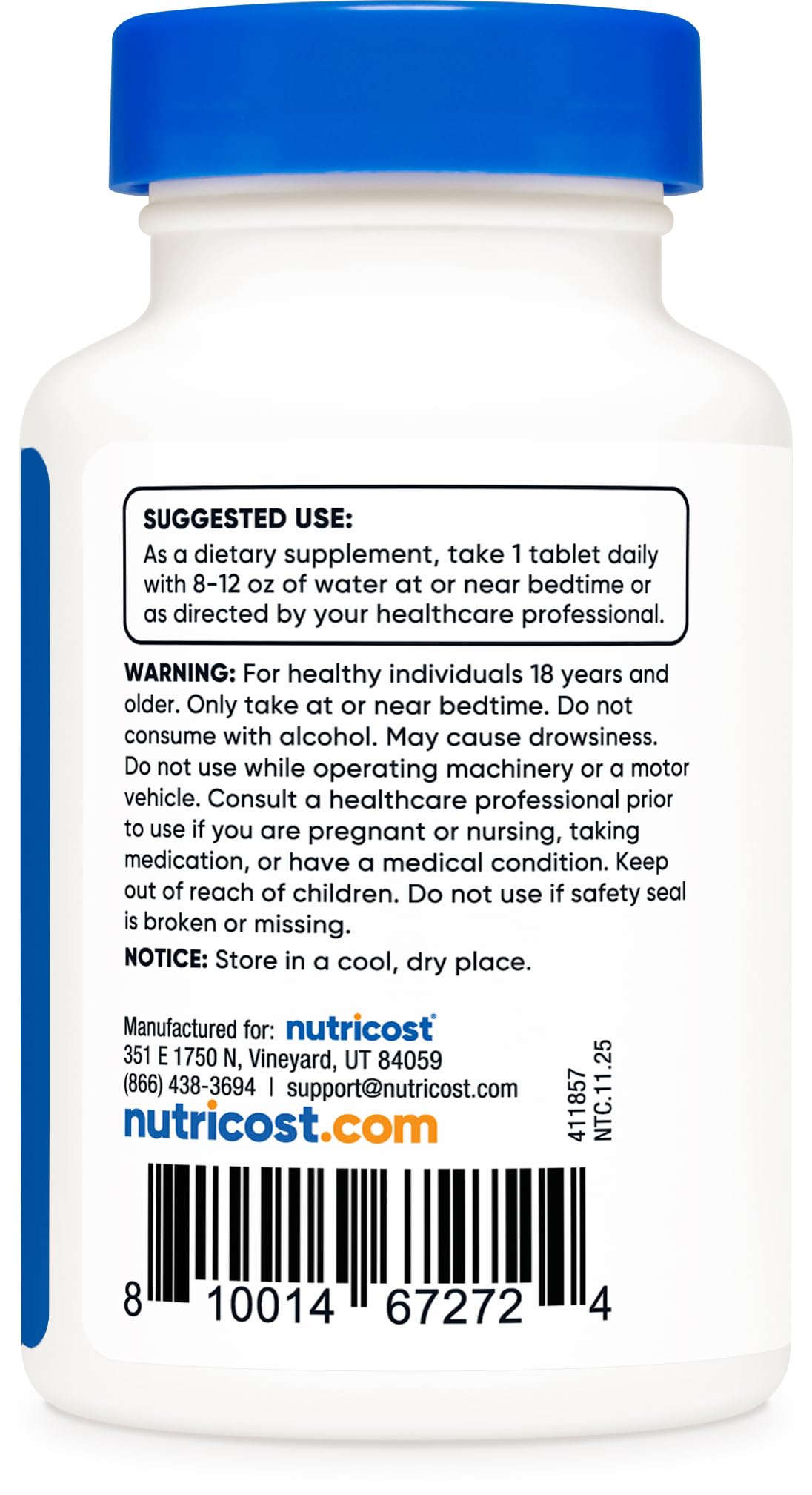 Melatonin 5mg, 240 Tablets - 5mg Per Serving, Non-GMO, Gluten Free