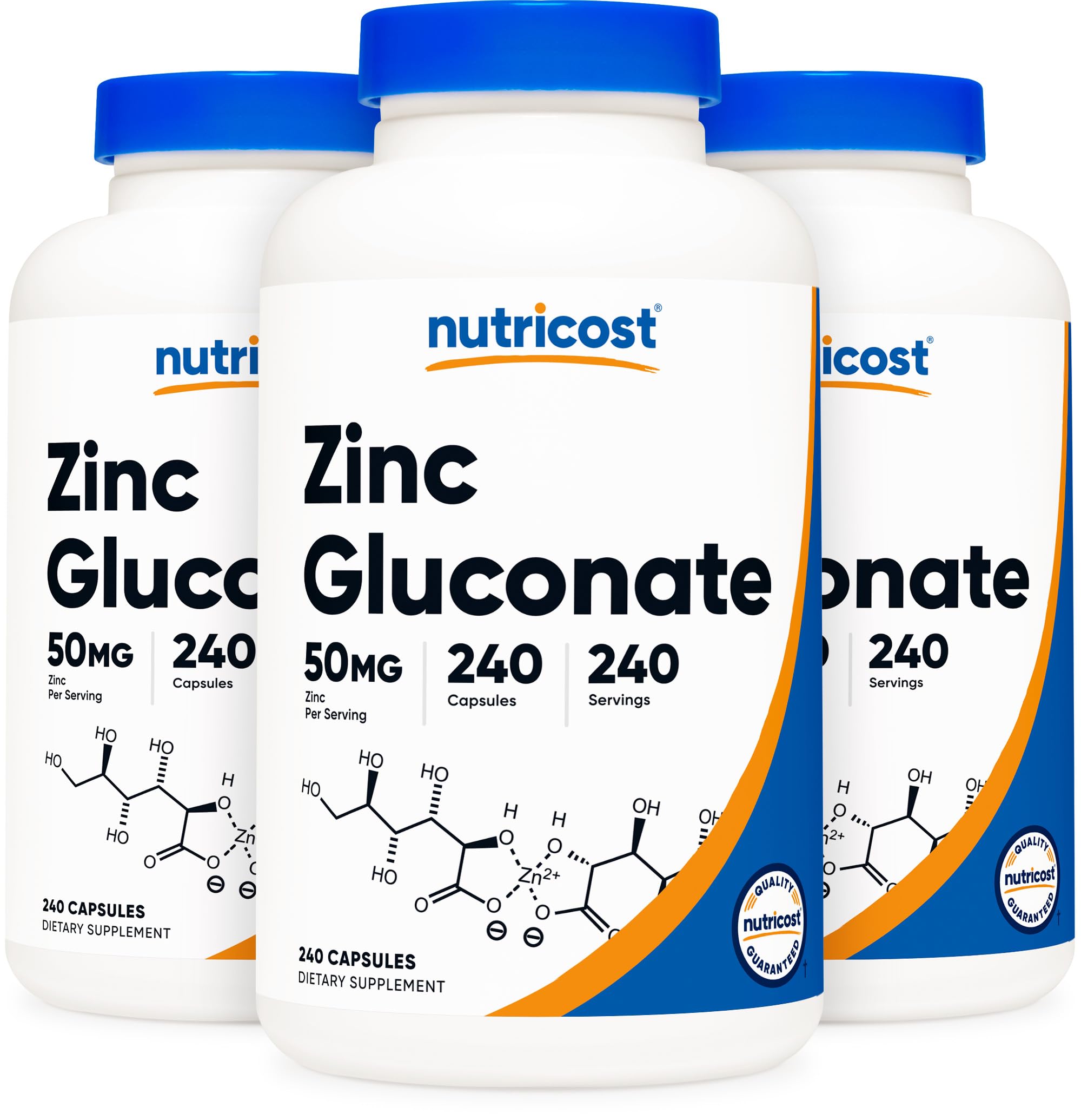 Zinc Gluconate 240 Vegetarian Capsules (50mg)