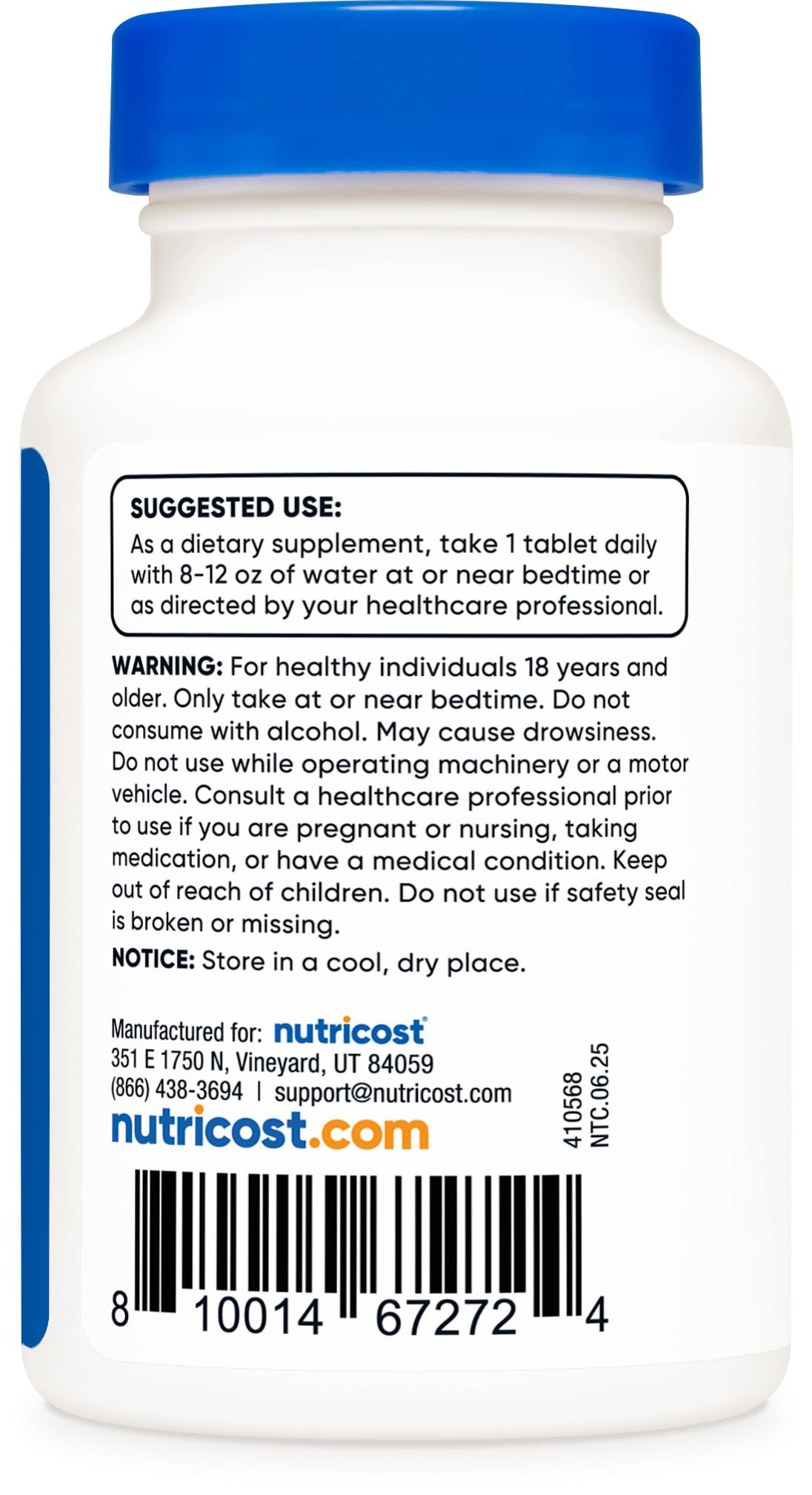 Melatonin 5mg, 240 Tablets - 5mg Per Serving, Non-GMO, Gluten Free