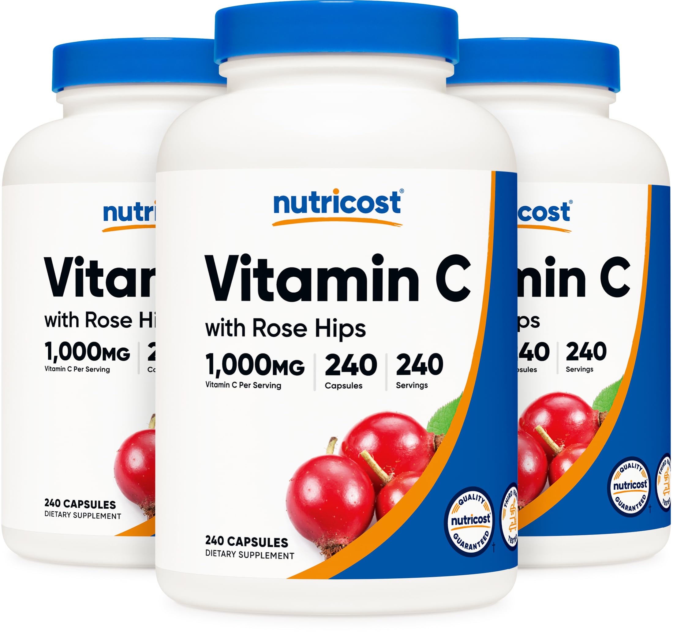 Vitamin C 1000mg, 120-240 count, Premium, Non-GMO, Gluten Free Supplement