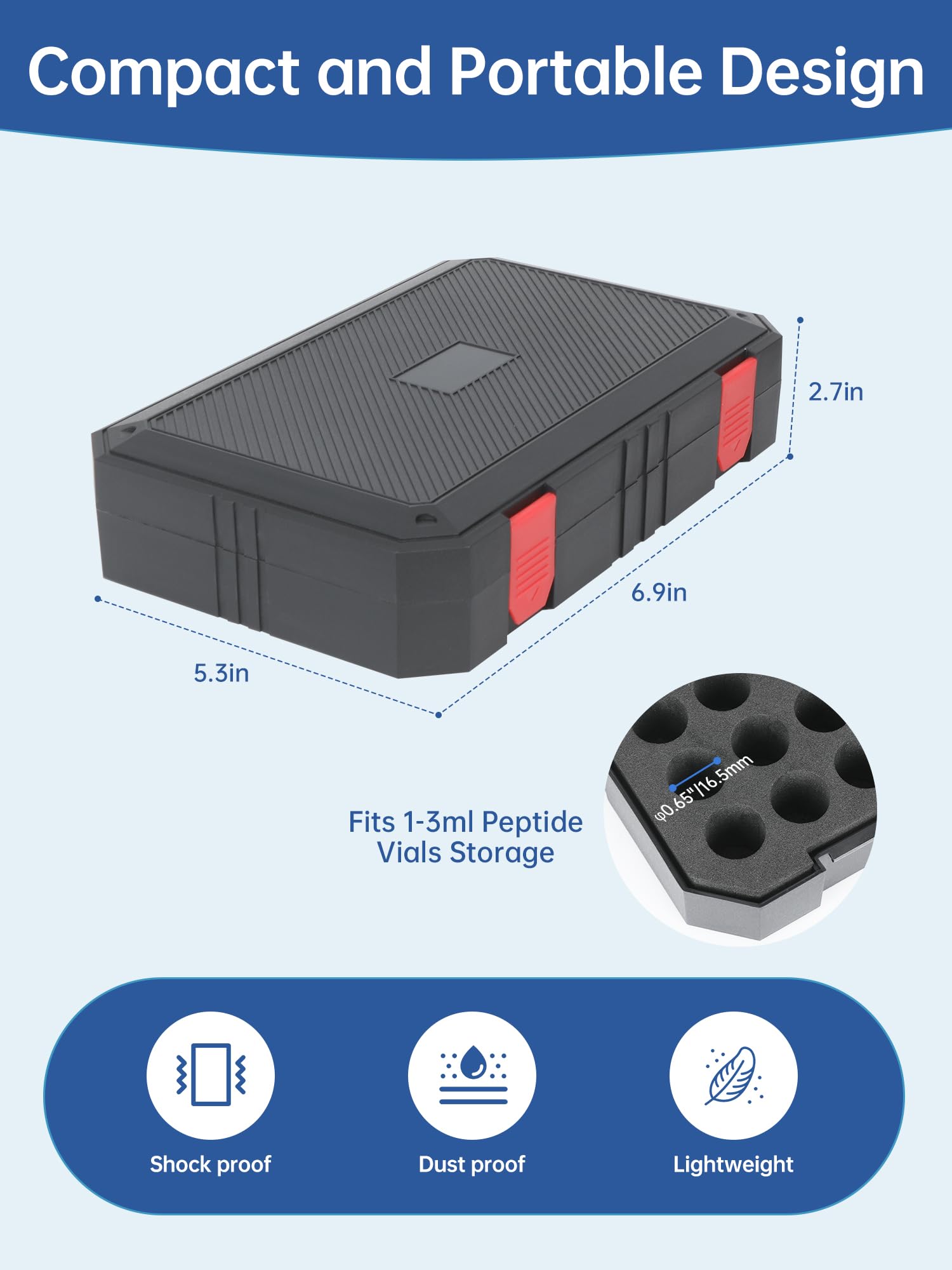 Peptide Case -15 or 60 slots
