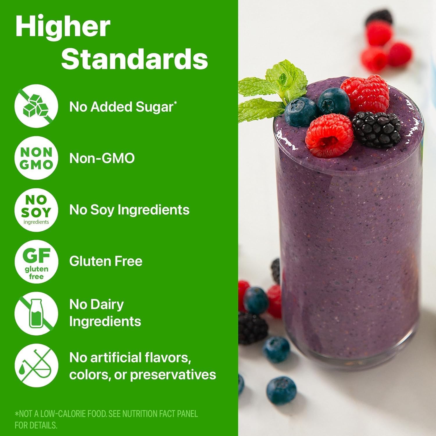 Organic Protein Powder, 21g Plant Protein, No Lactose Ingredients, No Added Sugar