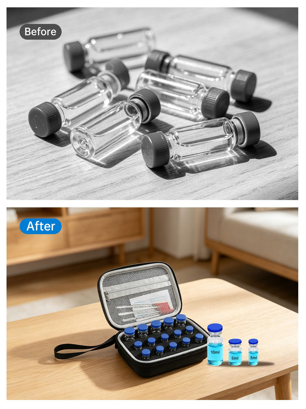 Peptide Case -15 or 60 slots
