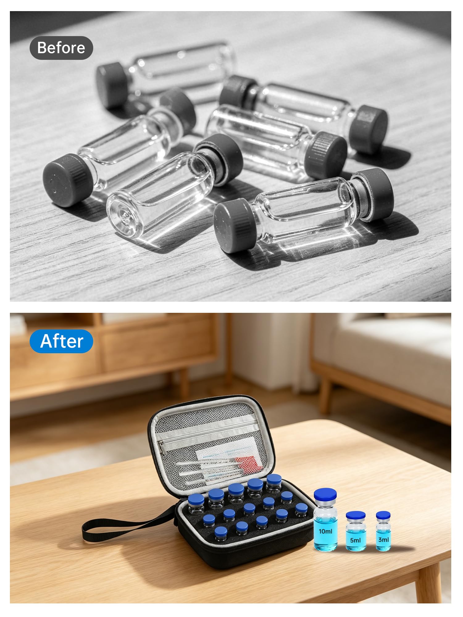 Peptide Case -15 or 60 slots