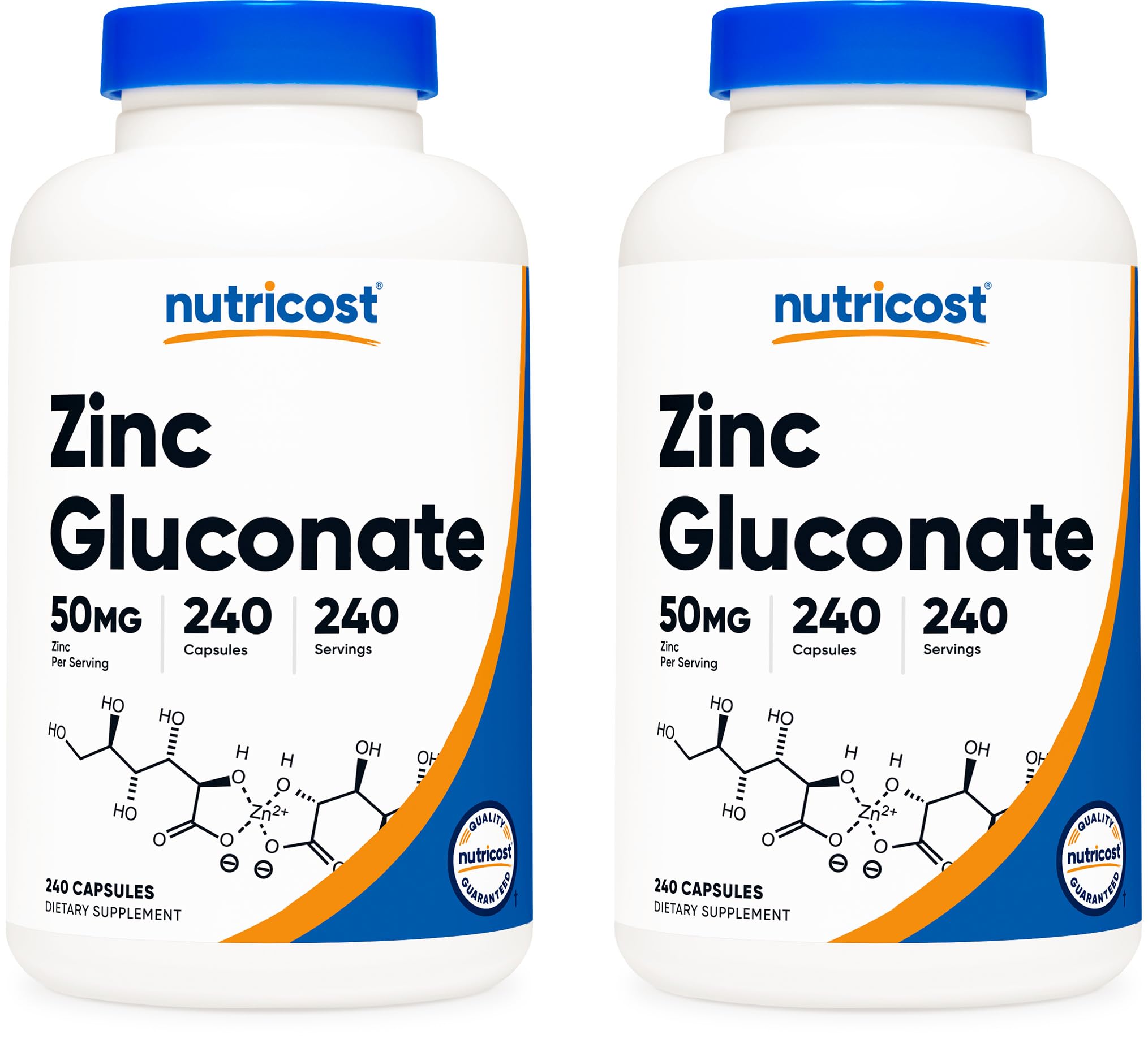Zinc Gluconate 240 Vegetarian Capsules (50mg)