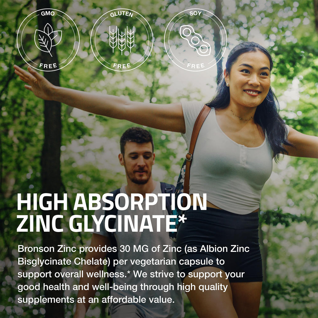 Zinc Glycinate 30mg, 240 Vegetarian Capsules