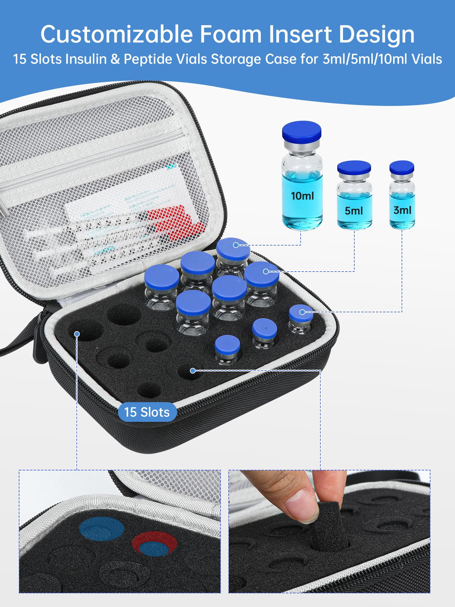 Peptide Case -15 or 60 slots